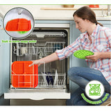 Pawfriends 4in1 Silicone Pet Lick Mat Cat Puppy Dog Slow Feeder Grooming Helper Mat Orange