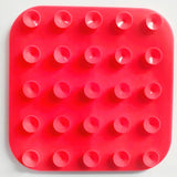 Pawfriends 4in1 Silicone Pet Lick Mat Cat Puppy Dog Slow Feeder Grooming Helper Mat Red