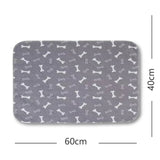 Pawfriends Washable Pet Dog Pee Pad Reusable Cat Puppy Training Wee Absorbent Mat Bed 40x60