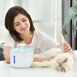 Pawfriends Pet Dog Cat Water Bowl No Spill Slow Feeder Dispenser Pet Water Feeder Blue