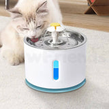 Pawfriends LED Automatic Electric Pet Water Fountain Dog Cat Drinking Dispenser Blue