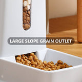 Pawfriends Pet Double Bowl Automatic Feeder Water Dispenser Dog Bowl Cat Bowl Bottle