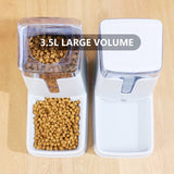 Pawfriends Pet Double Bowl Automatic Feeder Water Dispenser Dog Bowl Cat Bowl Bottle