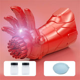 Bubblerainbow Porous Luminous Bubble Gun for Kids Fully Automatic Leak-proof Children Toy Red