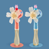 Bubblerainbow Peppa Pig Windmill Bubble Machine Hand-Held Stick Electric Bubble Toy Blue