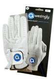 Premium Quality Cabretta Leather Golf Glove for Men - White (XXL)