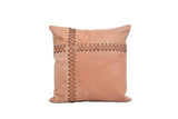 Melbourne Leather Co Genuine Leather Patchwork Cushion Cover Pillow Cover Leather Pillow Leather Cushion Vintage Leather Tan Pillow Cover