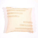 Linen Connections Tassel Hand Tufted Cushion Cover Moroccan Boho 'Shaggy' Beni Ourain Style Cushion Cover - Berber Style Cushion Cover