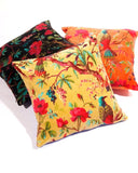 Mexican Painter Pillow Case, Frida Floral Decorative Cushion, Mexican Painter Art Garden Country Mexico Muertes Cushion Cover