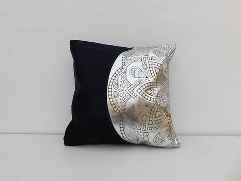 Exotic Cowhide Cushion Pillowcases Brown, Leather Cushion, Black and White 40*40cm Gift | Christmas Decor Cushion Pillow Covers