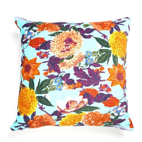 Mexican Painter Pillow Case, Frida Floral Decorative Cushion, Mexican Painter Art Garden Country Mexico Muertes Cushion Cover