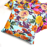 Mexican Painter Pillow Case, Frida Floral Decorative Cushion, Mexican Painter Art Garden Country Mexico Muertes Cushion Cover