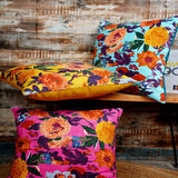 Mexican Painter Pillow Case, Frida Floral Decorative Cushion, Mexican Painter Art Garden Country Mexico Muertes Cushion Cover