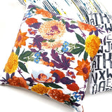 Mexican Painter Pillow Case, Frida Floral Decorative Cushion, Mexican Painter Art Garden Country Mexico Muertes Cushion Cover