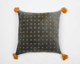 Tassels Linen Cushion Cover 50*50cm Beige Pillow Cover Handmade Boho rustic decor cream Moroccan Cushions Hand Tufted Cushion Lumbar Pillow