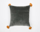 Tassels Linen Cushion Cover 50*50cm Beige Pillow Cover Handmade Boho rustic decor cream Moroccan Cushions Hand Tufted Cushion Lumbar Pillow