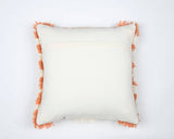 Tassels Linen Cushion Cover 50*50cm Beige Pillow Cover Handmade Boho rustic decor cream Moroccan Cushions Hand Tufted Cushion Lumbar Pillow