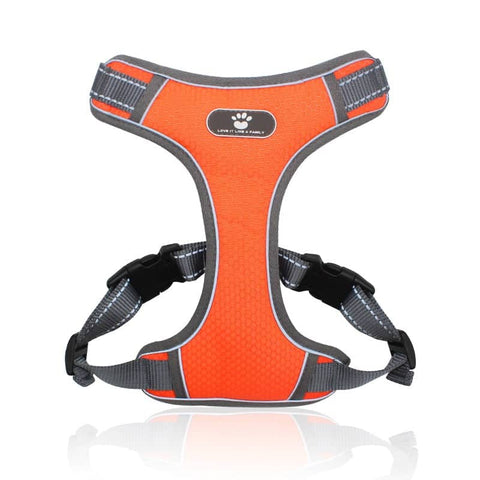 Love It No Pull Pet Harness Vest - Orange Large
