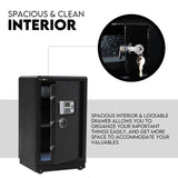 Digital Safe Safety Box Security Code Lock Box Fire Proof Heavy Duty 80L