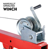 Hydraulic Crane 900kg Pickup Swivel Ute Truck Trailer Lift Hoist Winch Haul