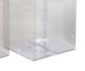 100 Pack of 10cm Square Cube PVC Box -  Product Showcase Clear Plastic Shop Display Storage Packaging Box