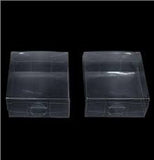 50 Pack of 15*15*4cm Clear PVC Plastic Folding Packaging Small rectangle/square Boxes for Wedding Jewelry Gift Party Favor Model Candy Chocolate Soap Box
