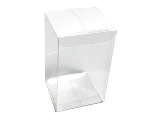 50 Pack of 8x8x10cm Clear PVC Plastic Folding Packaging Small rectangle/square Boxes for Wedding Jewelry Gift Party Favor Model Candy Chocolate Soap Box