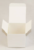 50 Pack of White 5cm Square Cube Card Gift Box - Folding Packaging Small rectangle/square Boxes for Wedding Jewelry Gift Party Favor Model Candy Chocolate Soap Box