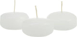 50 Pack of 4 Hour White Floating Candles - 4cm diameter - wedding party decoration