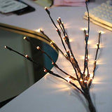 5 Sets of LED Light Bunch Stem - Warm White BATTERY fairy lights - 50cm high 20 bulbs/petals