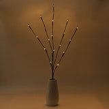 LED Light Bunch Stem - Warm White BATTERY fairy lights - 50cm high 20 bulbs/petals