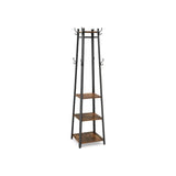 VASAGLE Coat Rack with 3 Shelves