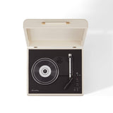 Crosley Mercury Turntable - Cream + Bundled Majority D40 Bluetooth Speakers - Black