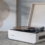 Crosley Mercury Turntable - Cream + Bundled Crosley Record Storage Display Stand