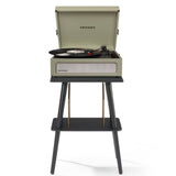 Crosley Voyager Bluetooth Portable Turntable + Entertainment Stand Bundle - Sage