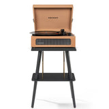 Crosley Voyager Bluetooth Portable Turntable + Entertainment Stand Bundle - Tan