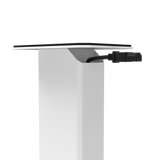 Kanto SX22W 22" Tall Fillable Speaker Stands with Isolation Feet - Pair, White