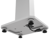 Kanto SX22W 22" Tall Fillable Speaker Stands with Isolation Feet - Pair, White