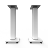 Kanto SX26W 26" Tall Fillable Speaker Stands with Isolation Feet - Pair, White