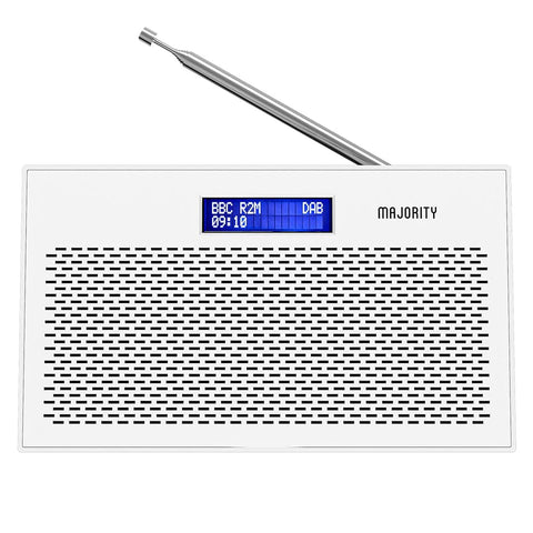 Majority Histon Compact DAB & FM Radio-White