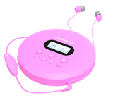 Majority Oakcastle CD100 Bluetooth Portable CD Player - Pink