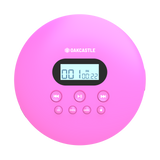 Majority Oakcastle CD100 Bluetooth Portable CD Player - Pink