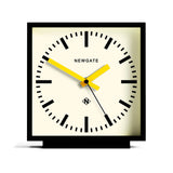 Newgate Amp Mantel Clock Black With Yellow Hands