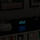 Newgate Space Hotel Hypertron Alarm Clock Black Case - Black Lens - Blue Led