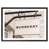 Wall Art's Burberry Sign Large 105cm x 81cm Framed A1 Art Print