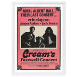 Wall Art's Cream - Farewell Concert - 1969 Large 105cm x 81cm Framed A1 Art Print