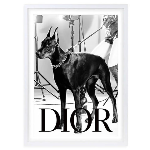 Wall Art's Dior Dog 2 Framed A1 Art Print
