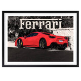 Wall Art's Ferrari 488 Framed A1 Art Print