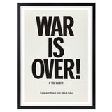 Wall Art's John Lennon - War Is Over - 1971 Large 105cm x 81cm Framed A1 Art Print