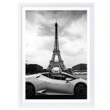 Wall Art's Lambo Paris Large 105cm x 81cm Framed A1 Art Print